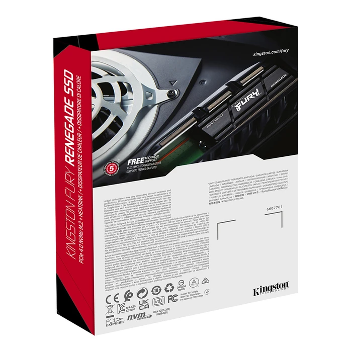 Σκληρός Δίσκος M.2 Kingston 1TB Renegade PCIe 4.0 NVMe SSD w/ Heatsink
