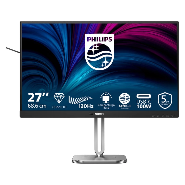 Monitor 27" Philips 27B2U4601 16:09 HDMI+DP+USB-C Black
