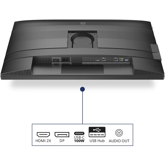 Monitor 27" Philips 27B2U4601 16:09 HDMI+DP+USB-C Black
