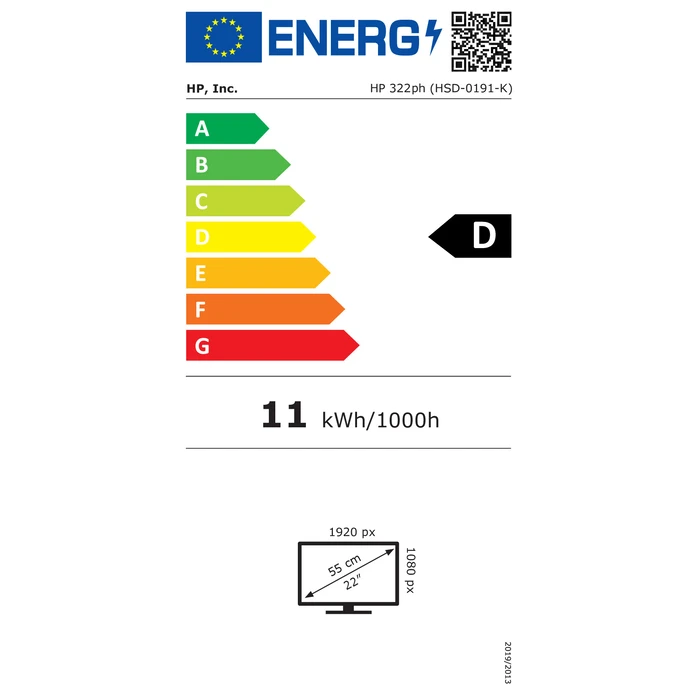 Monitor 21,5" HP Series 3 Pro FHD Monitor 100Hz 16:9 HDMI VGA DP - 322ph SmartBuy (EU)