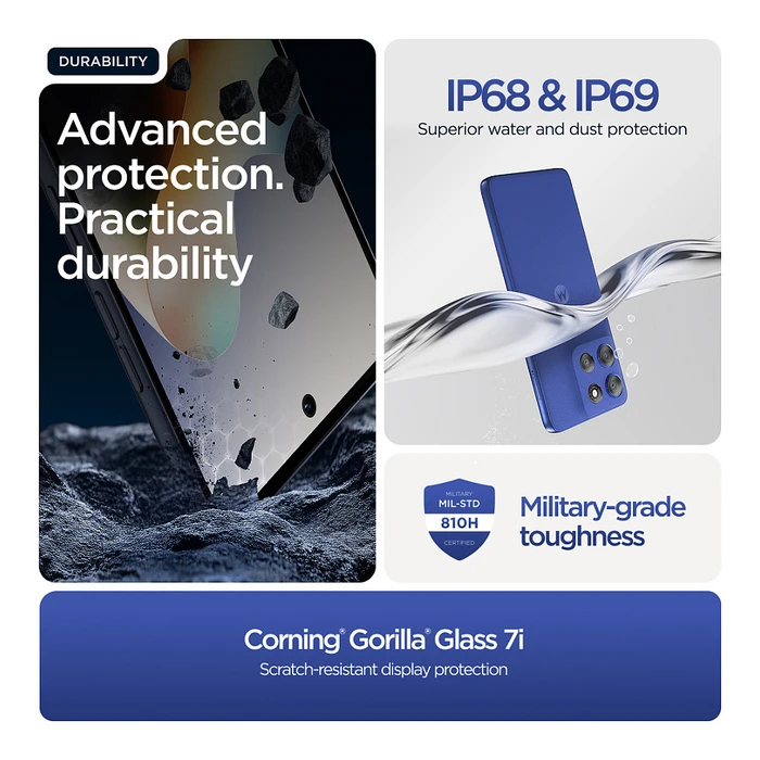 Smartphone Motorola XT2529-2 moto g56 Dual Sim 8+256GB 5G pantone dazzling Blue