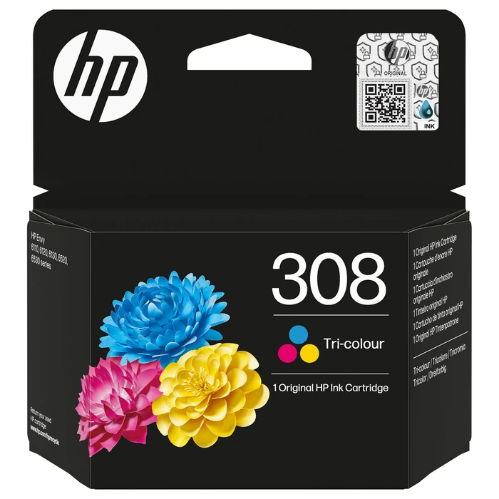 Γνήσιο Μελάνι HP 308 Tri-color Original Ink Cartridge
