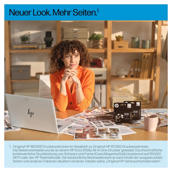 Γνήσιο Μελάνι HP 308 Tri-color Original Ink Cartridge