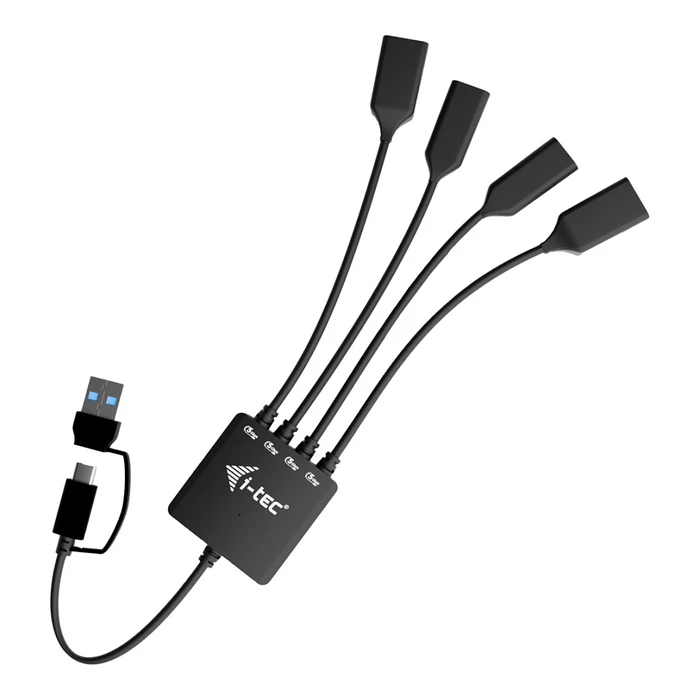 USB Hub i-tec USB-C/USB-A Cable HUB 4 port 2x USB-C 3.2 Gen 1 2x USB-A 3.2 Gen 1