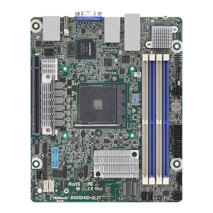 Motherboard ASRock B550D4ID-2L2T mini-ITX Sockel AM4 Single
