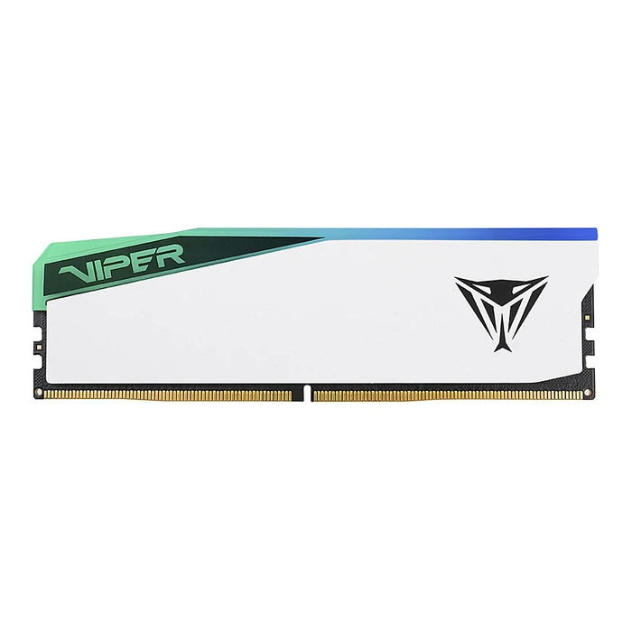 Μνήμη RAM Σταθερού DDR5 16GB Patriot DIMM 6000 (White, PVER516G60C42W, Elite 5 RGB, Intel XMP, AMD EXPO)