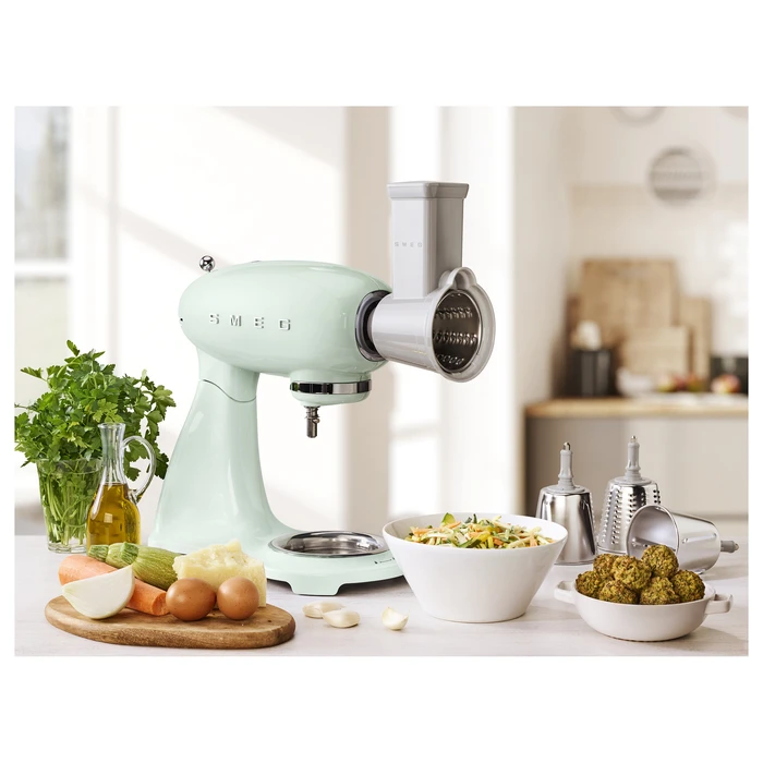 Κουζινομηχανή Smeg SMF03PGEU food processor 50`s style pastel green