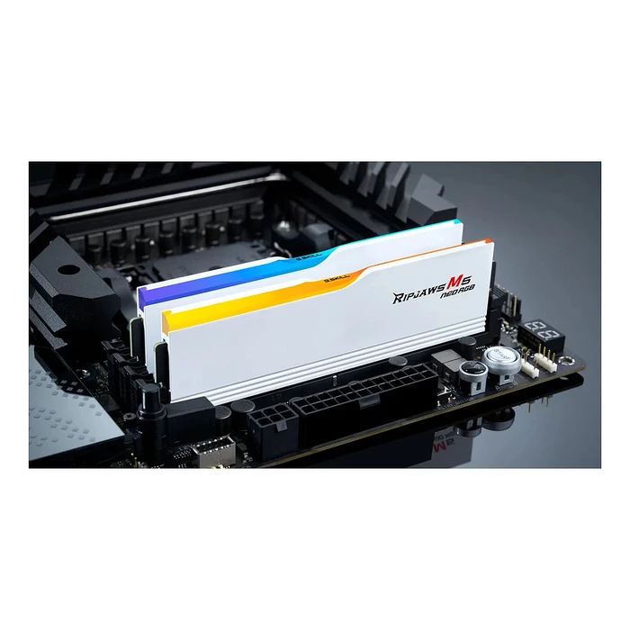 Μνήμη RAM Σταθερού DDR5 64GB G.Skill DIMM 6000 (2x 32 GB) Dual-Kit (White, F5-6000J2836G32GX2-RM5NRW, Ripjaws M5 Neo RGB, AMD EXPO)