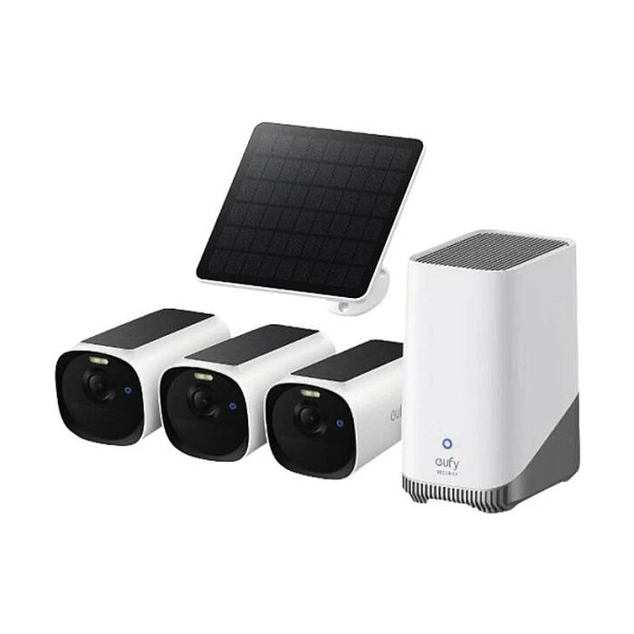 Σύστημα Παρακολούθησης eufy Cam E40 3-Cam Kit (HomeBase S380 and Solar Panel)
