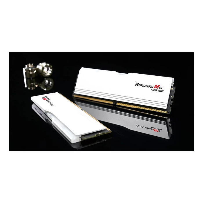Μνήμη RAM Σταθερού DDR5 G.Skill DIMM 64GB 6000 (2x 32 GB) Dual-Kit (White, F5-6000J3040G32GX2-RM5NRW, Ripjaws M5 Neo, AMD EXPO)