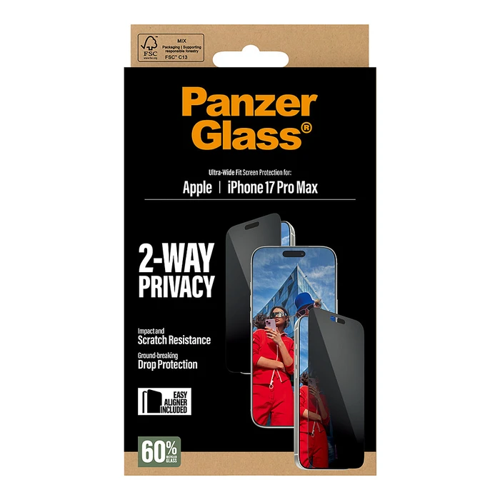 Προστατευτικό Οθόνης PanzerGlass 2-Way Privacy iPhone 17 Pro Max/UWF