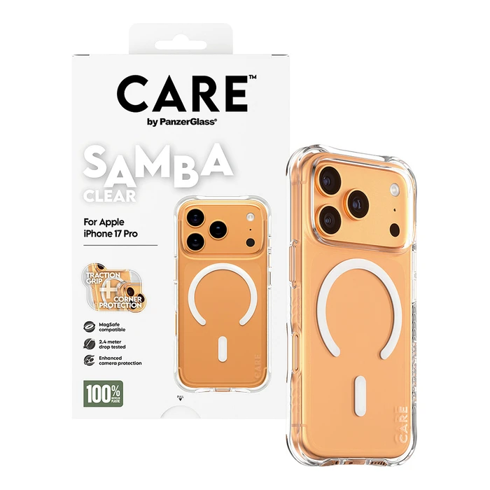 Θήκη Κινητού PanzerGlass CARE fashionable Samba clear MagSafe iPhone 17 Pro