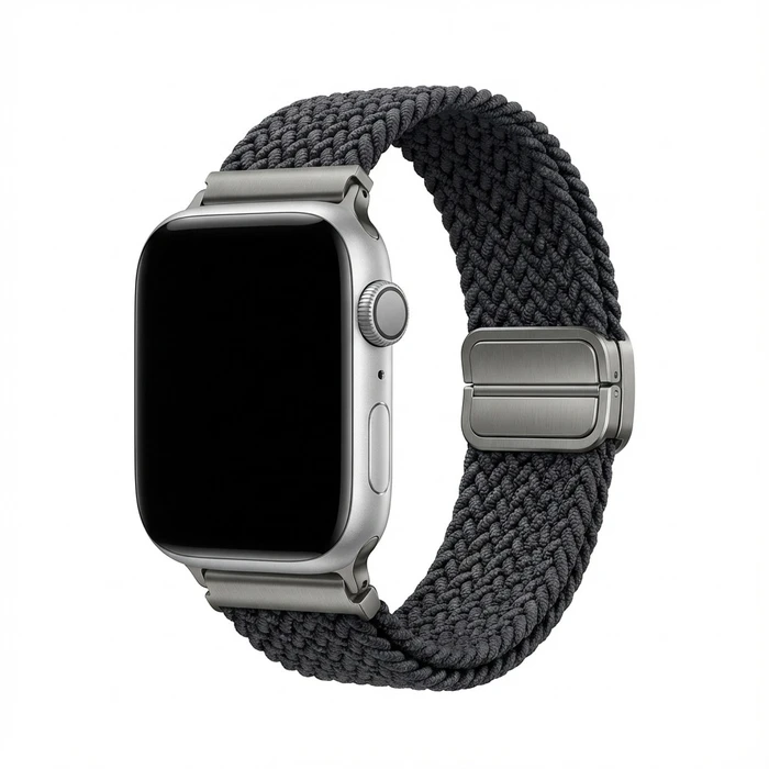 Λουράκι Premium for Apple Watch, Black/Gray, 40mm, 41mm, 38mm, 42mm (Series 10), GA-MAG-BNDA-P-BGS
