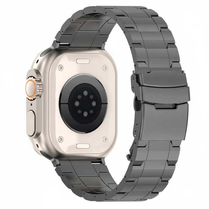 Λουράκι Premium for Apple Watch, Black/Gray, 44mm, 45mm, 42mm (Series 1/2/3), 49mm, 46mm, GA-MAG-BNDA-P-BGL