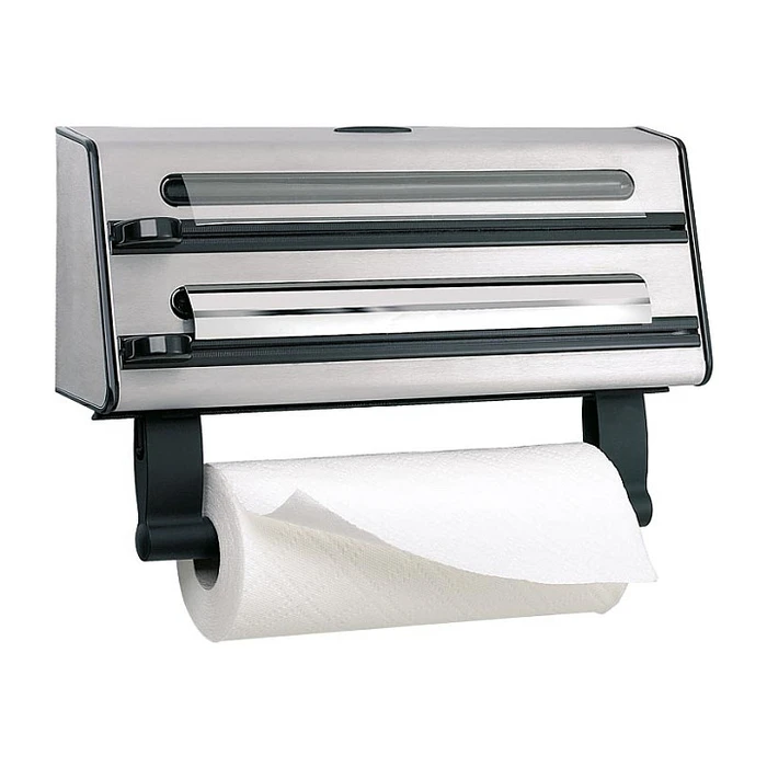Βάση Οργάνωσης Ρολών Emsa 504180 Contura 3-Way Slicer, Stainless Steel, Silver/Black