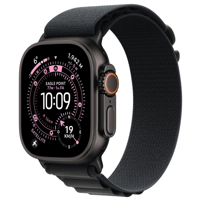 Smartwatch Apple Watch Ultra 3 Titanium Cellular 49mm Black (Alpine Loop Black) Large