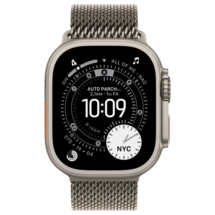 Smartwatch Apple Watch Ultra 3 Titanium Cellular 49mm Natur (Milanaise Titan natur) Medium