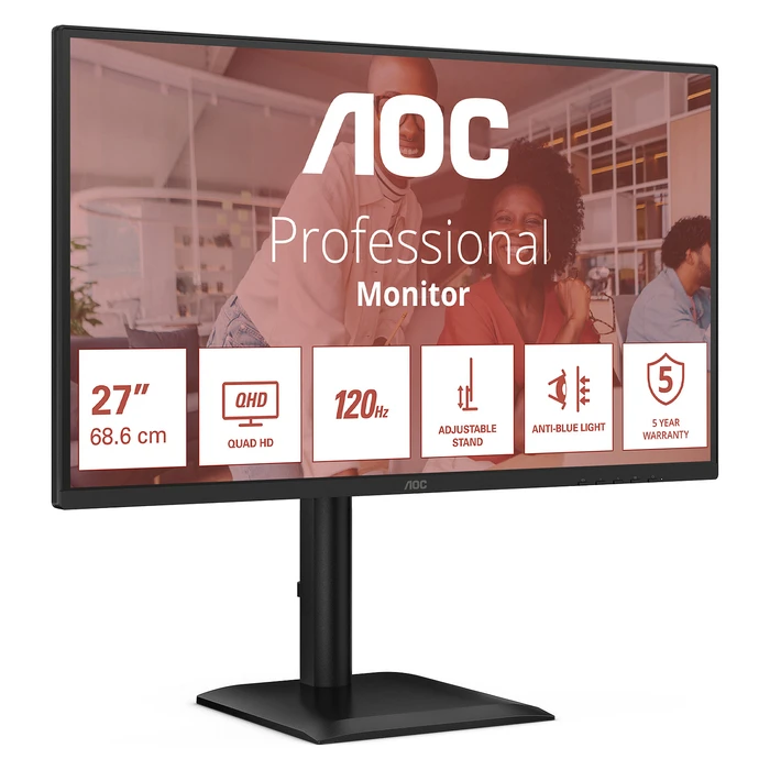 Monitor 27" AOC Q27E4U 16:09 HDMI+DP+USB Black