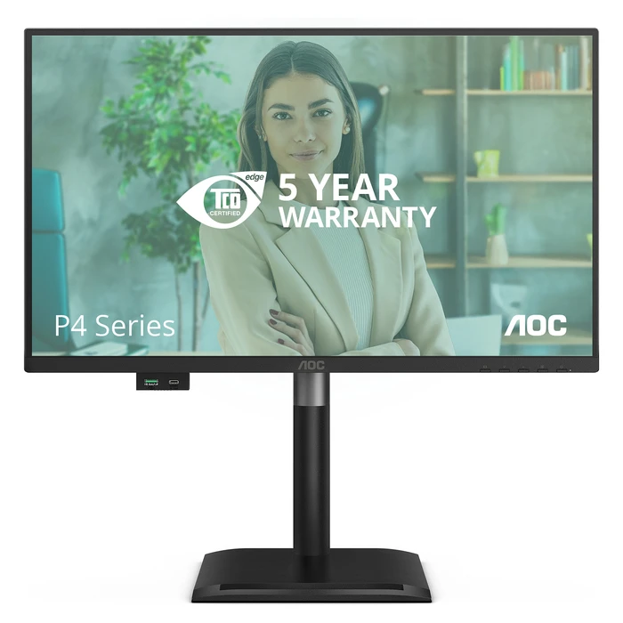 Monitor 23,8" AOC 24P4U 16:09 HDMI+DP+DVI+USB IPS Lift bk