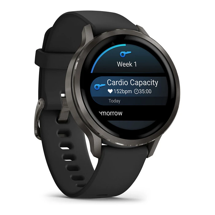 Smartwatch Garmin Venu 4 41mm silicone-Armb. Black/schiefergr