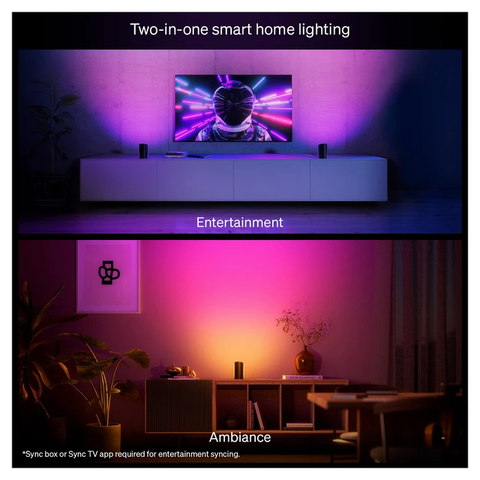 Διακοσμητικό Φωτιστικό Philips Hue Play wall washer light Black EU/UK