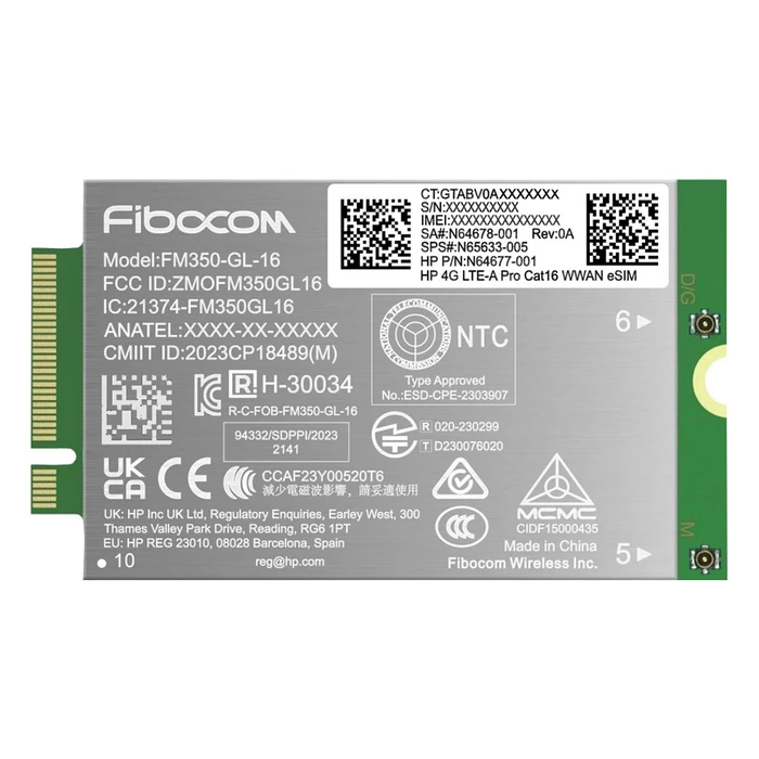 Κάρτα Δικτύου HP radio modem 4G LTE-A WWAN Modul