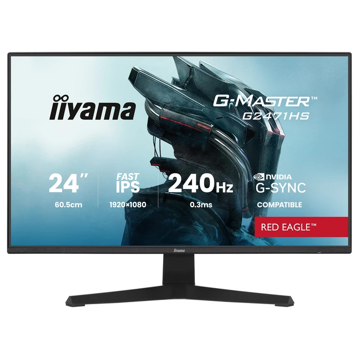 Monitor 23.8" (1920×1080) Iiyama G-Master G2471HS-B1 16:9 FHD Fast IPS 0,3 ms (MPRT) 240 Hz VESA Black
