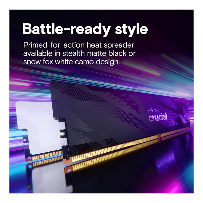 Μνήμη RAM Σταθερού DDR5 Crucial Pro 6400 Kit 32GB 2x16GB UDIMM CL32 B Overclocking