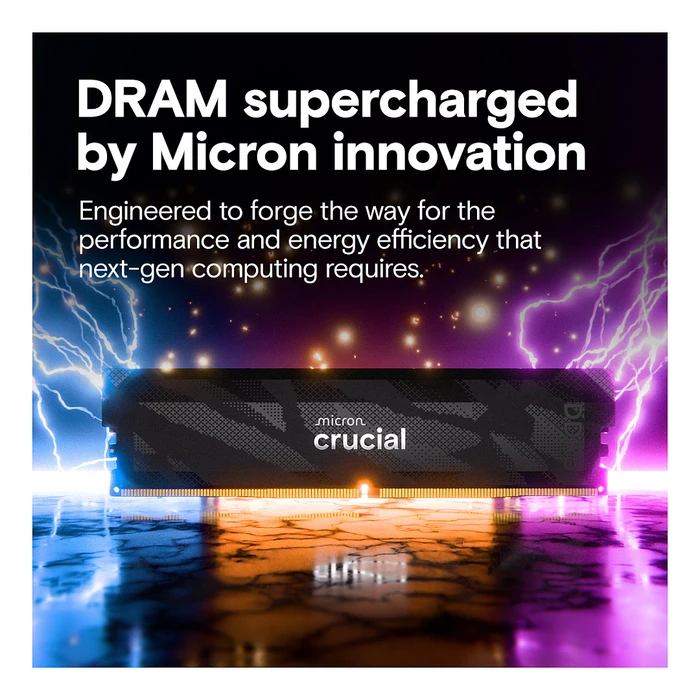 Μνήμη RAM Σταθερού DDR5 Crucial Pro 6400 Kit 32GB 2x16GB UDIMM CL32 B Overclocking