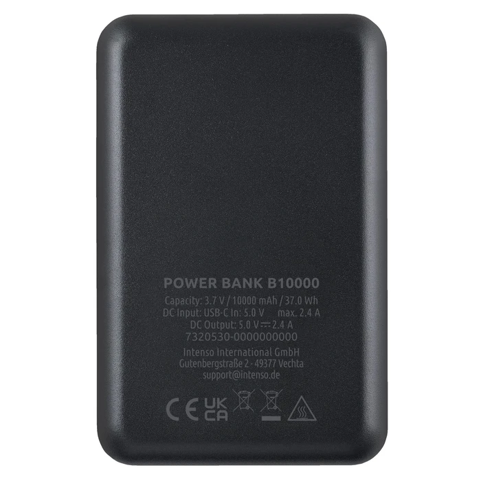 Intenso Powerbank B10000 black 12W incl. USB-A to Type-C