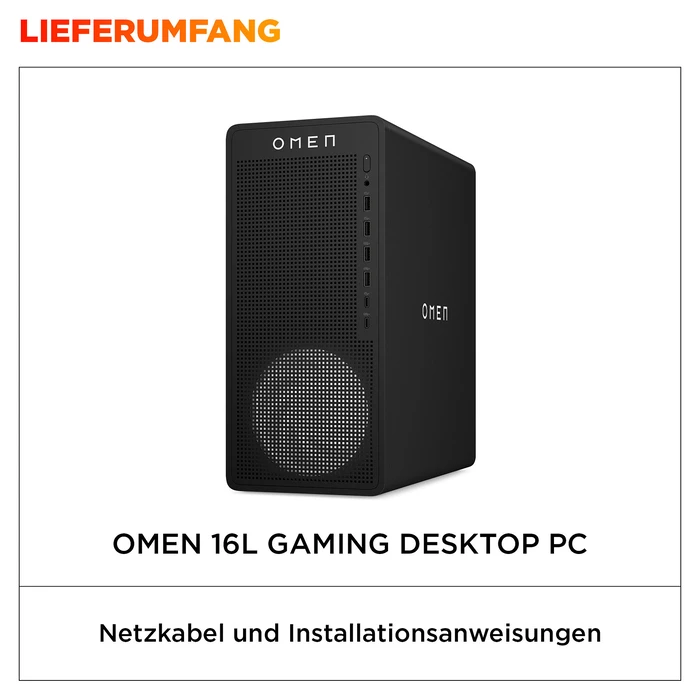 PC HP OMEN 16L TG03-0474ng Gaming Desktop R7-8700F 32GB/1TB SSD RTX 5060Ti nOS