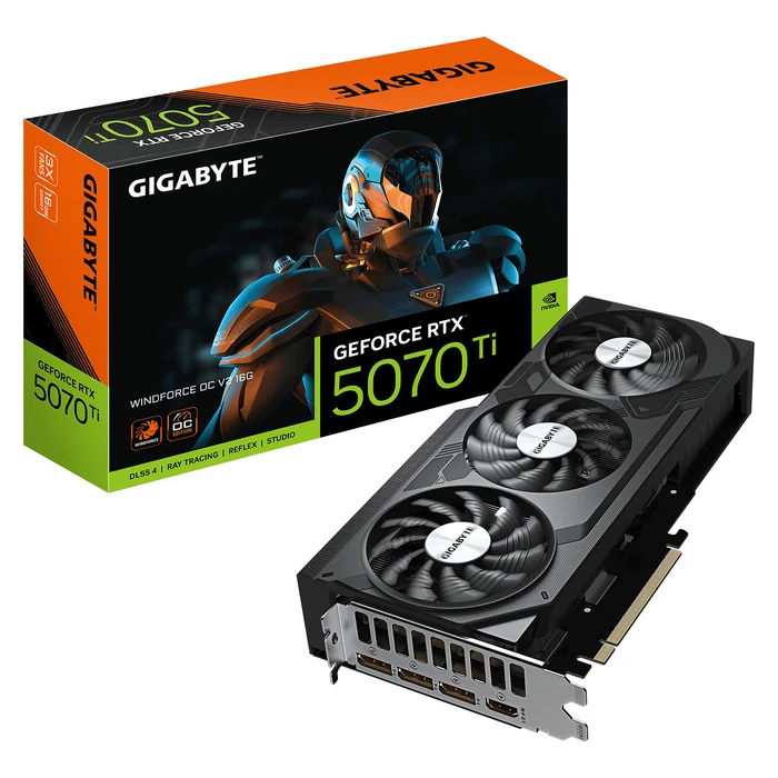 Κάρτα Γραφικών RTX 5070 TI 16GB Gigabyte WINDFORCE 3 OC SFF GDDR7 3 Fan
