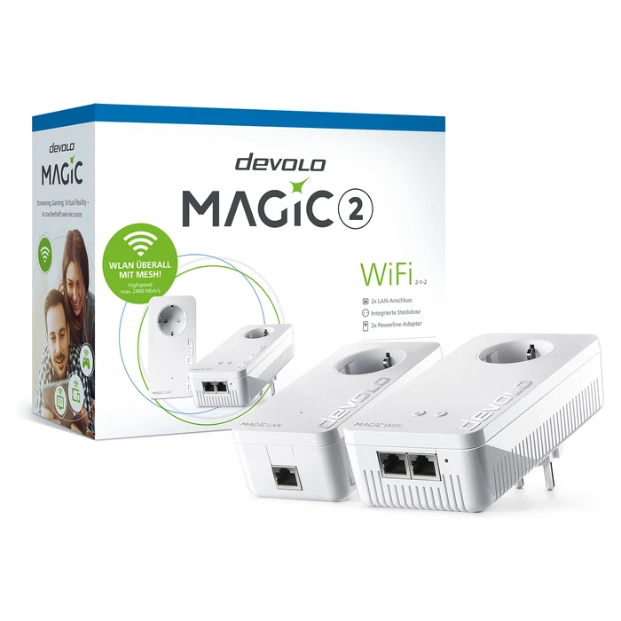 Powerline Devolo Magic 2 WiFi Starter Kit 1x Magic 2 WiFi, 1x Magic 2