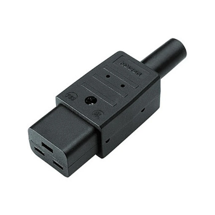 Φις Ρεύματος Bachmann Cold IEC320 C19 16A/250VAC Black