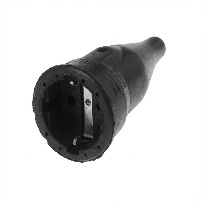 Φις Ρεύματος ABL 100000048 Original SCHUKO. Gummi (TPE). Black. IP20. Typ 1566