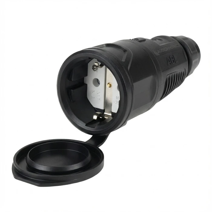 Φις Ρεύματος ABL 100000086 Hightech Kupplung, SCHUKO, Elamid, Blue,selbstschl. IP54, Typ 1580