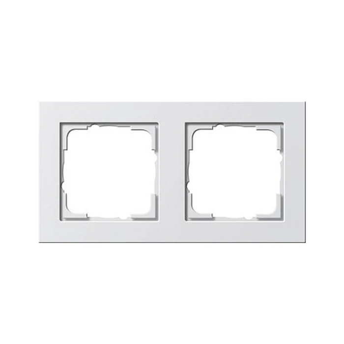Πλαίσιο Διακόπτη GIRA 021229 frame 2f pureWhite E2 E2 glossy 2-fold