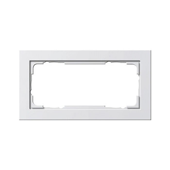 Πλαίσιο Διακόπτη GIRA 100229 2f without MS reinWhite E2 without middle bar