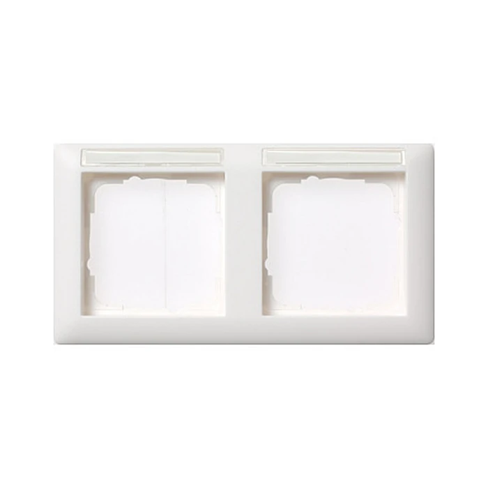 Πλαίσιο Διακόπτη GIRA 109203 frame 2f BSF pureWhite Standard 55 horizontal