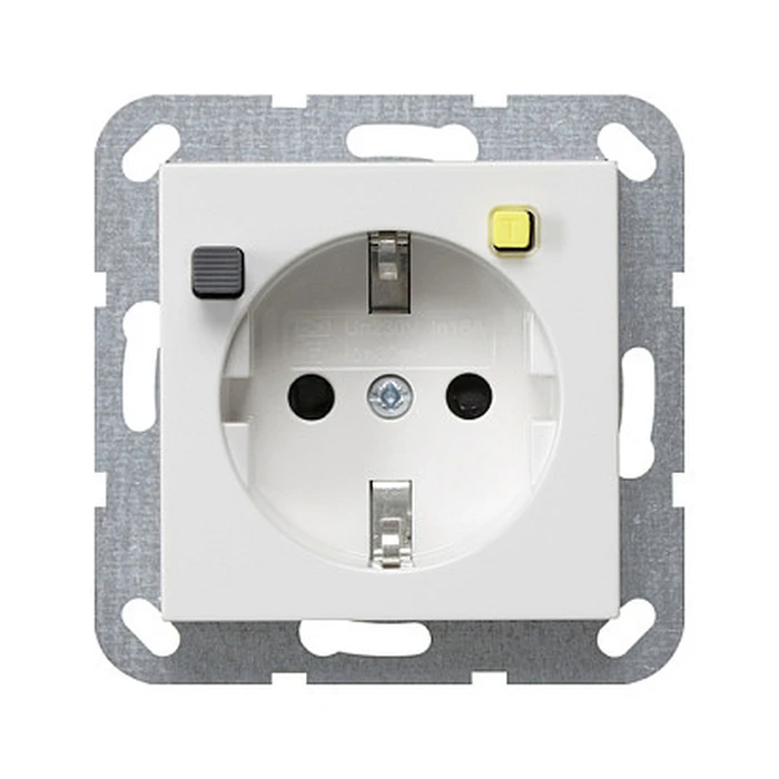 Πρίζα GIRA 267703 FI protective socket 30mA System 55 ReinWhite
