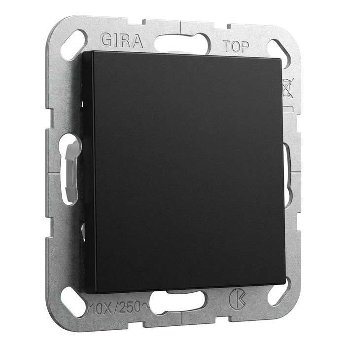 Πλαίσιο Διακόπτη GIRA 0268005 blind cover. Support ring System 55 Black