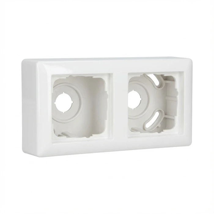 Πλαίσιο Διακόπτη GIRA 106203 AP-Housing 2f + frame Standard 55 ReinWhite