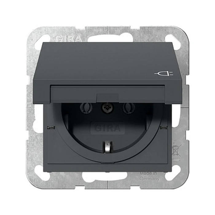 Πρίζα GIRA 445428 SCHUKO KD System 55 anthracite