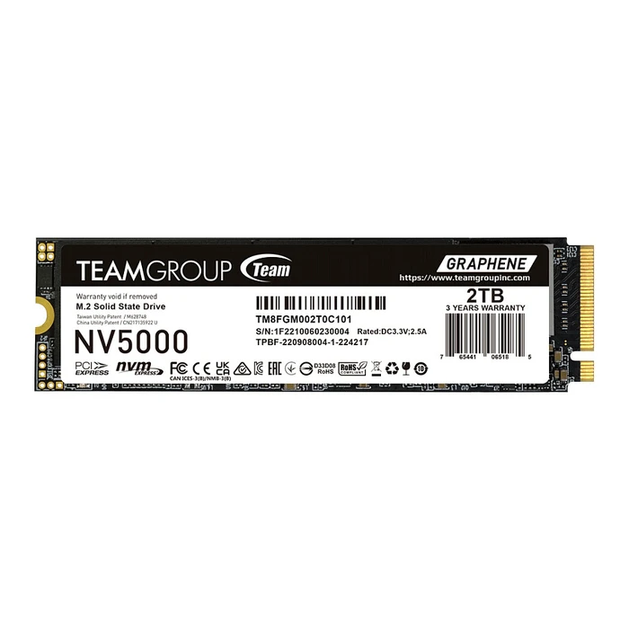Σκληρός Δίσκος M.2 Teamgroup 2TB NV5000 TM8FGM002T0C101 PCIe M.2 PCIe 4.0 x4