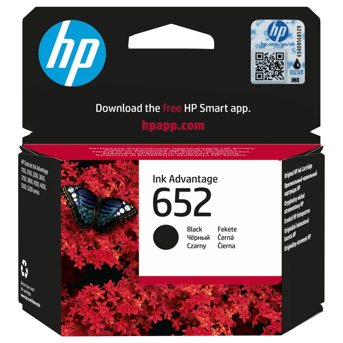 Γνήσιο Μελάνι HP 652 - 6 ml - Advantage - for Deskjet 1110. 2130. 3630. ENVY 4520. Officejet 3830. 4650