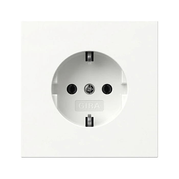 Πρίζα GIRA 418870 SCHUKO socket. Surface switch PureWhite