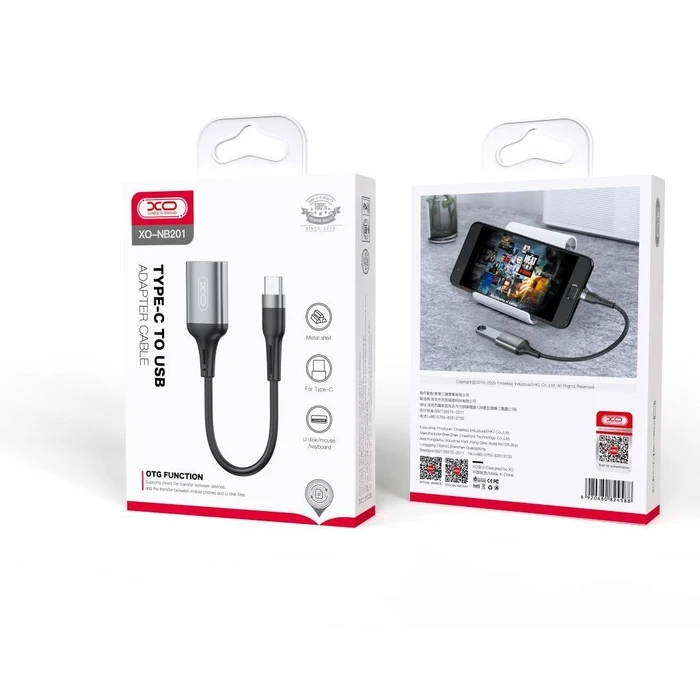 Αντάπτορας Xo Nb201 Otg Usb 2. 0, 480mbp Type-C Σε Otg