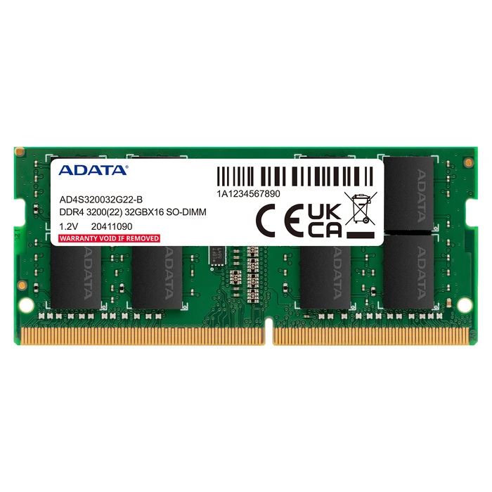 Μνήμη RAM Φορητού DDR4 16GB Adata SO-DIMM 3200 (2x 8 GB) Dual-Kit (grn, AD4S32008G22-DTGN, Premier)