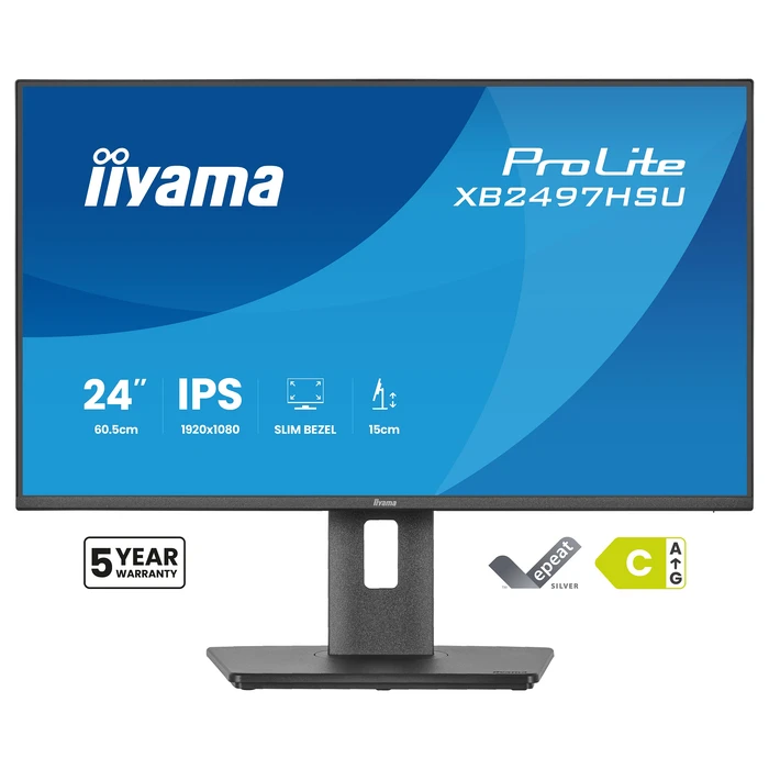 Monitor 23.8" (1920x1080) Iiyama ProLite XB2497HSU-B1 16:9 IPS 4ms 120Hz VESA Speaker Black