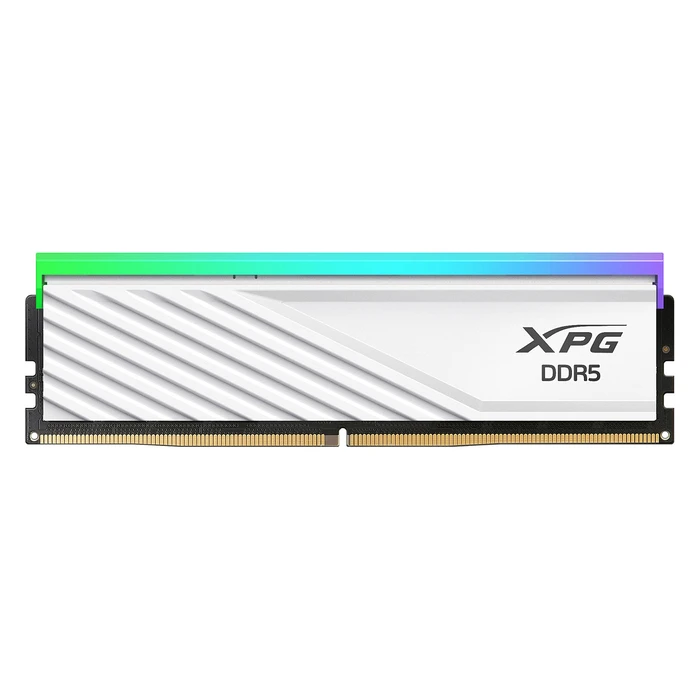 Μνήμη RAM Σταθερού DDR5 64GB Adata DIMM 6000 (2x 32 GB) Dual-Kit (White, AX5U6000C3032G-DTLABRWH, Lancer Blade RGB, Intel XMP, AMD EXPO)